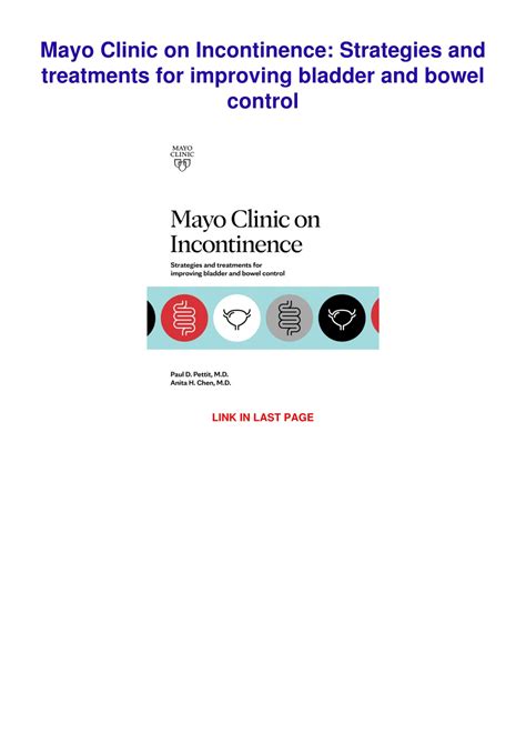 Ppt Read Download Mayo Clinic On Incontinence Strategies And