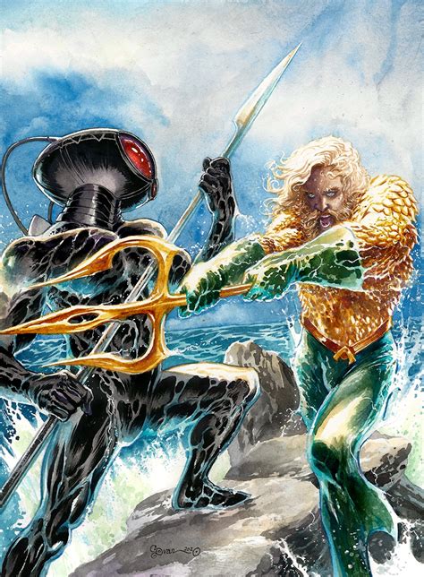 Aquaman Vsblack Manta By Daniel Govar In Leonard Richmans Epic
