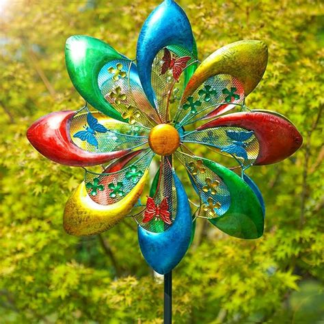 Sowsun Large Wind Spinners Metal Yard Windmill Outdoor 71