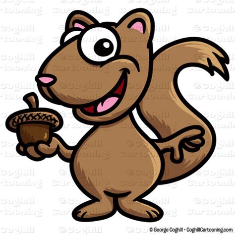 Cartoon Squirrel Clip Art Stock Illustration Coghill