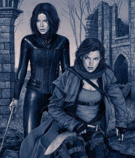 Part of a series on resident evil / biohazard. Milla Jovovich and Kate Beckinsale by Rory Kurtz ...