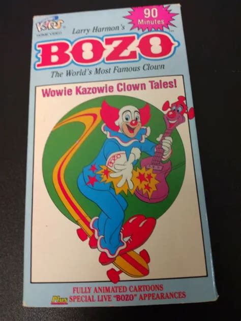 bozo the clown wowie kazowie clown tales vol 2 vhs tape animated used nice 14 90 picclick