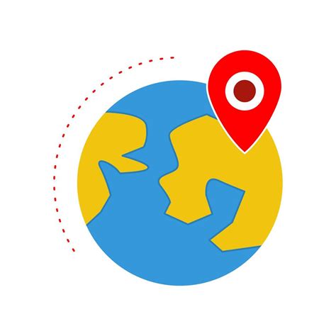 Location On Earth Flat Multi Color Icon 485755 Vector Art At Vecteezy