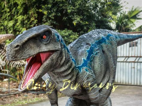 Realistic Raptor Halloween Costumes Blue Only Dinosaurs