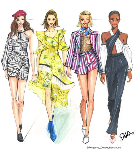 Marchesa — Blog — Fashion And Beauty Illustrator Rongrong Devoe