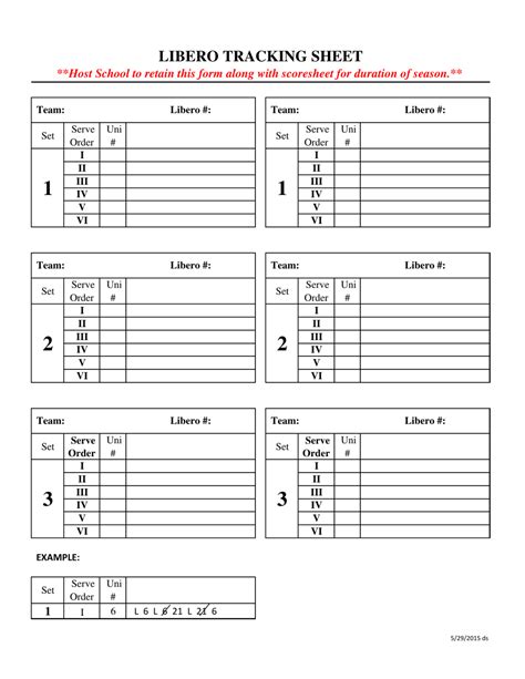 Libero Tracking Sheet Template Small Tables Download Printable Pdf