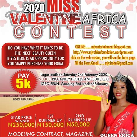 Maybe you would like to learn more about one of these? MJV MISS VALENTINE AFRICA: Welcome to mjventertainment ...