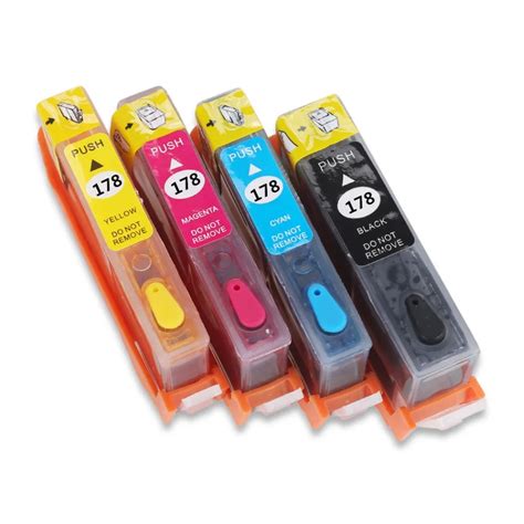 Full Refillable Ink Replacement 178 Hp178 Ink For Photosmart 7510 5510