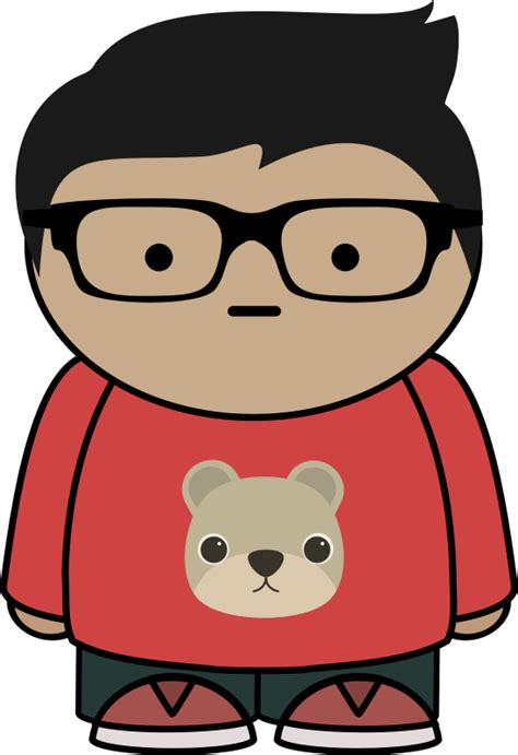 Boy With Glasses Openclipart