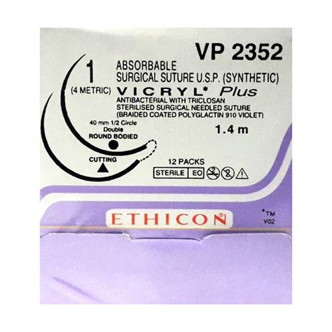 Buy Johnson And Johnson Ethicon Vicryl Plus Absorbable Surgical Suture 1