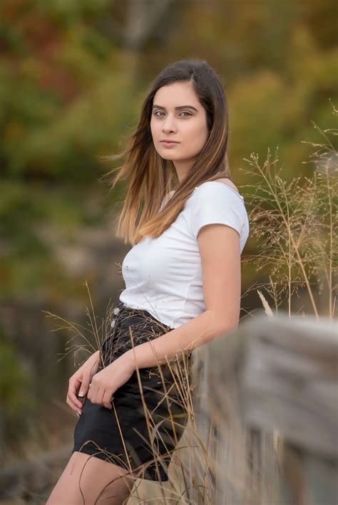 Fall Beach Senior Portrait In Grand Haven In The Fall Taken By Senior