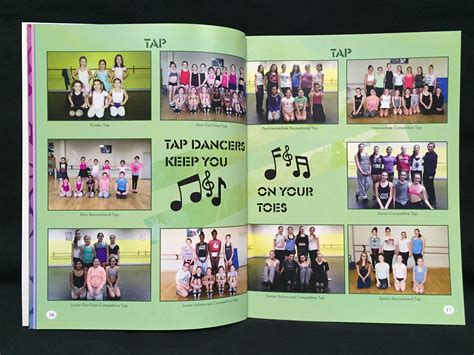 Sample Pages Of A Dance Studio Yearbook Dance Studio Yearbook Studio