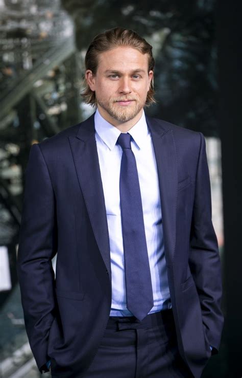 charlie hunnam man looks good in a suit or in a leather cut sons of anarchy gryffindor