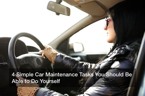 4 Simple Car Maintenance Tasks You Should Be Able To Do Yourself