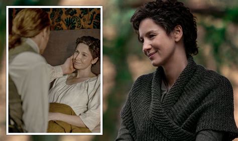 outlander s caitriona balfe hints at double death ending for claire and jamie fraser tv