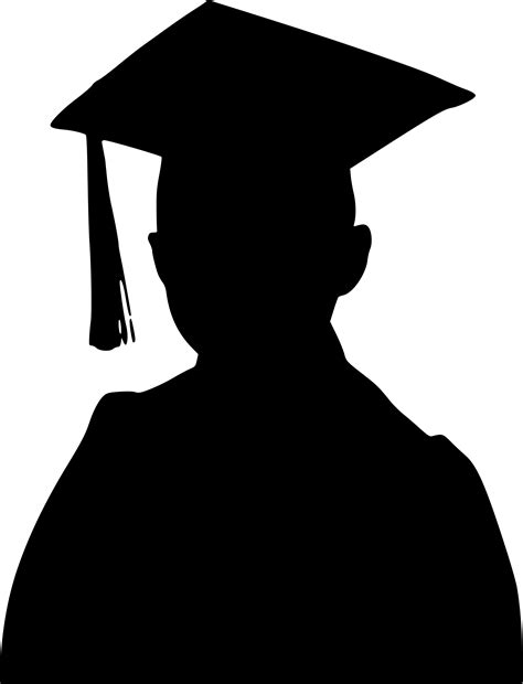Clipart Graduation Boy Silhouette