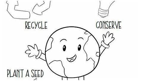 FREE Earth Day Printables For Kids | Earth day coloring pages, Earth
