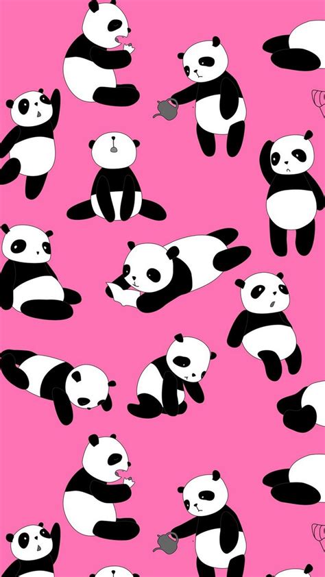 Cute Panda Pink Iphone Wallpaper 2020 3d Iphone Wallpaper