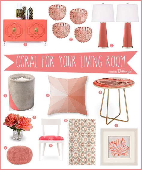Living Coral Decorative Accents And Furniture Pantones Color Of The