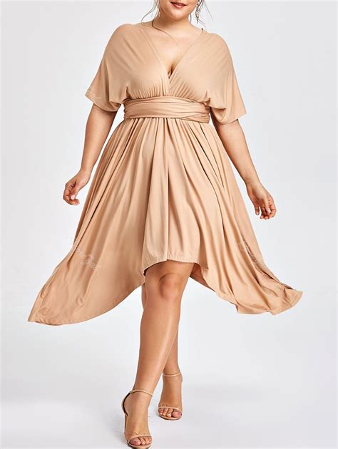 41 Off Plus Size Multi Wrap Dress Rosegal