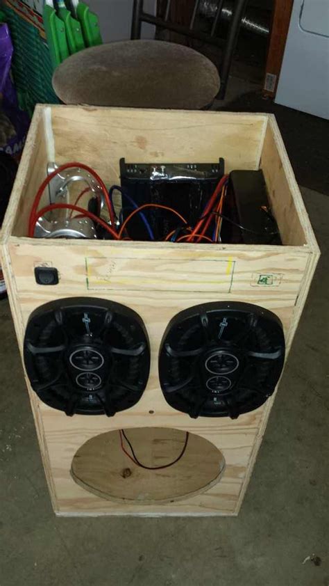 Now for the fun part. DIY Portable Stereo in 2020 | Diy boombox, Speaker box ...