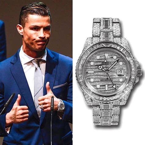 Cristiano Ronaldo Is Wearing A Rolex Gmt Master Ii With Factory Set