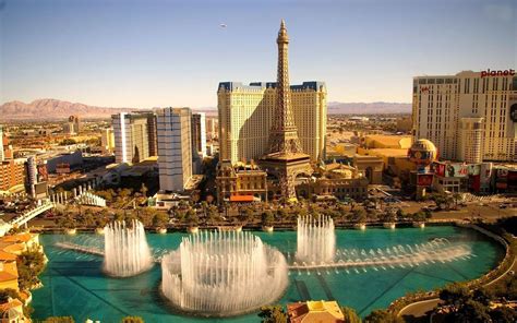 Las Vegas Fountains Hd World 4k Wallpapers Images