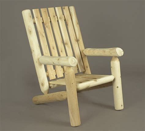 Rustic Natural Cedar Adirondack High Back Arm Chair Natural Cedar