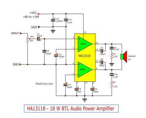How To Use Tda1554 Ta8225 Ha13118 Audio Bridge Amplifier Circuits