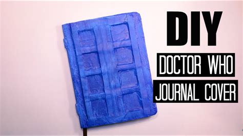 Diy Doctor Who Journal Cover Youtube