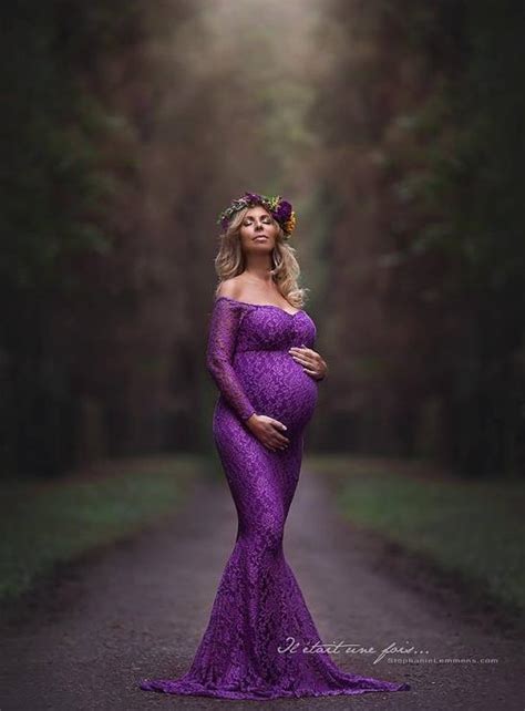 New Maternity Photography Props Mermaid Maternity Dresses Plus Size Lace Pregnant Women Long