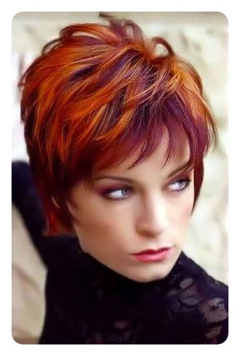 72 Stunning Red Hair Color Ideas With Highlights Redhairideas Short Red Hair Hair Styles