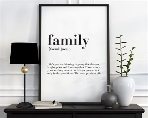 Home Definition Print Family Definition Wall Art Love | Etsy | Home definition, Minimalist ...