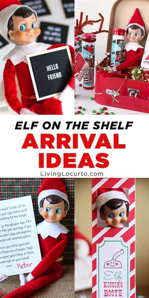 7 Best Elf On The Shelf Arrival Ideas Christmas Elf Printables Video