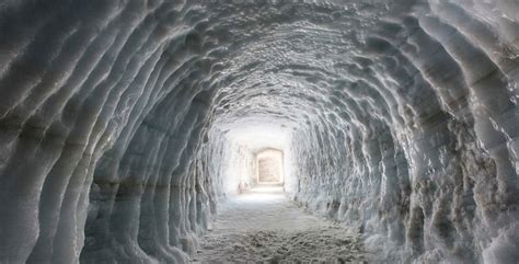 Iceland Opens Man Made Ice Tunnel In Langjokull Glacier Snow