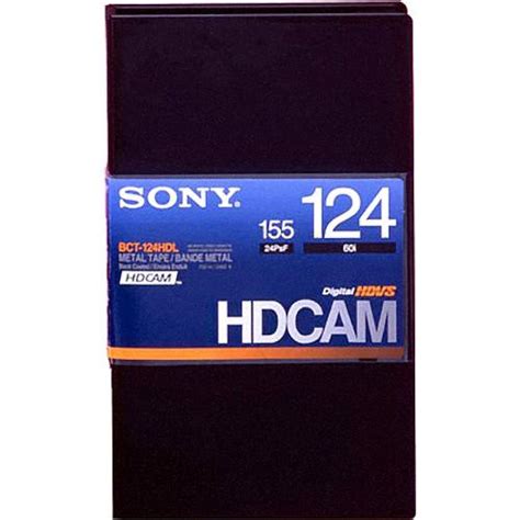 Sony Bct 124hdl Hdcam Videocassette Large Bct124hdlus Bandh