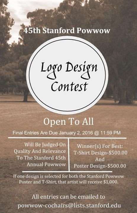 Calling All Artists Enter Stanford Pow Wows Logo Design Contest