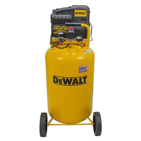 The Dewt Air Compressor Is On Wheels