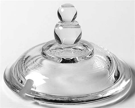 Candlewick Clear Stem 3400 Lid For Mustard By Imperial Glass Ohio