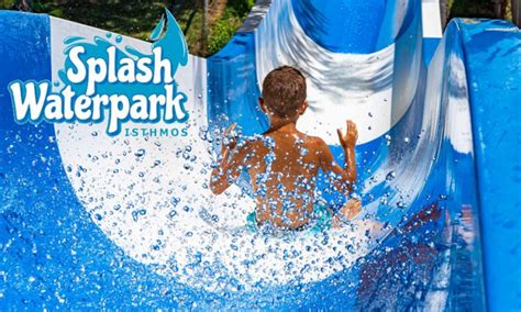 Splash Waterpark Ισθμός Προσφορά 10€ από 13€ για ένα All Day Pass