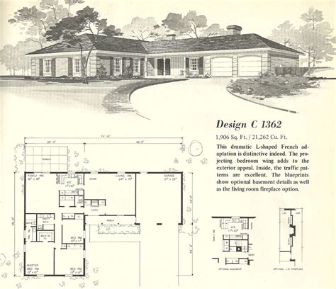 It dominated the american suburbs through the 1950 and 1960s. Vintage House Plans, 1960s Homes, Mid Century Homes ...