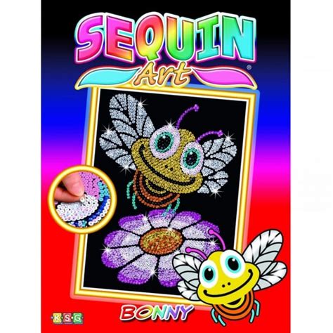 Sequin Art Bonny The Bee Junior Sequin Art Craft And Hobbies From