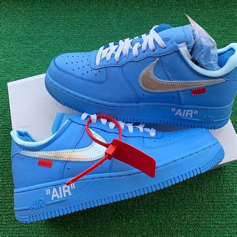 Nike X Off White Air Force 1 Low Mca University Blue Exclusive