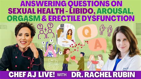 Dr Rachel Rubin Answers Questions On Sexual Health Libido Arousal Orgasm And Erectile