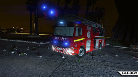 Reflections Mercedes Benz Atego Turntable Ladder Lfb Gta5