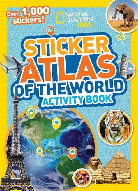World Atlas Sticker Activity Book Over 1000 Stickers By National