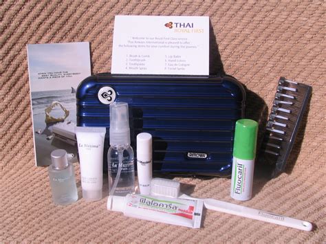 Amenity Kit Review Thai Airways Royal First Class Summer 2011