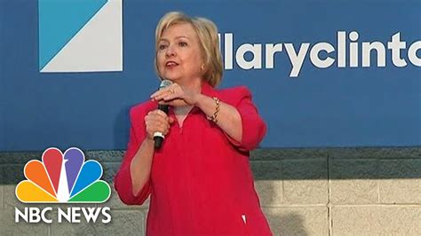 Hillary Clinton To Heckler Youre Entitled To Your Opinion Not