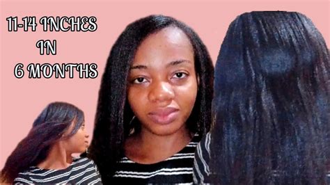 How I Grew My Hair From 11 To 14 Inches In 6 Months Youtube