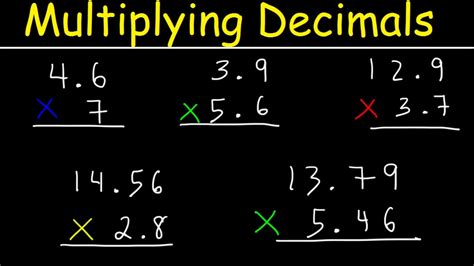 Division of decimals is similar to the multiplication of decimals. Multiplying Decimals Made Easy! - YouTube